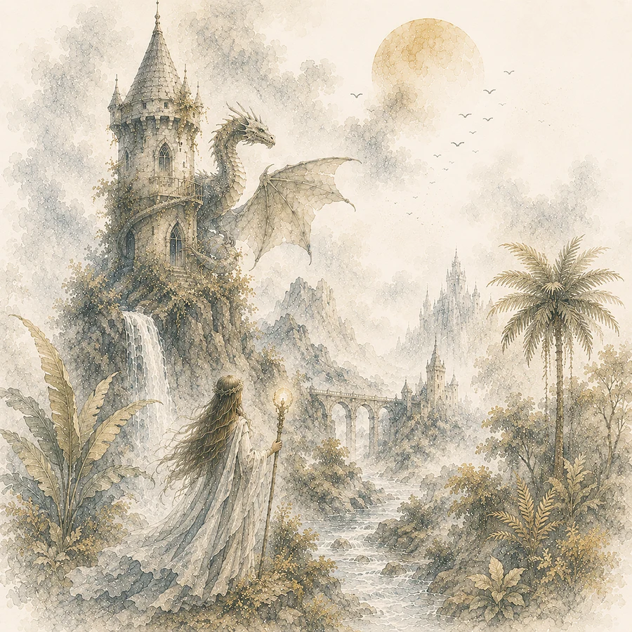 Arte da mostra Fantasia